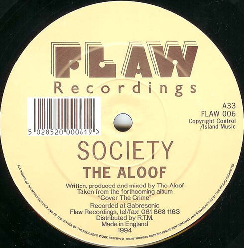 The Aloof : Society / Drum (Live Mix) (12