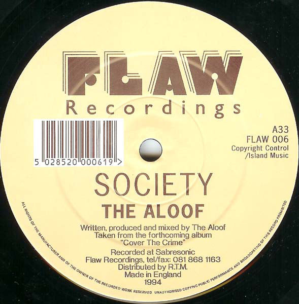 The Aloof : Society / Drum (Live Mix) (12