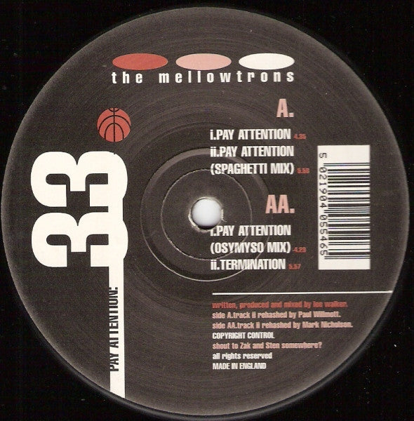 The Mellowtrons : Pay Attention (12