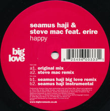 Load image into Gallery viewer, Seamus Haji &amp; Steve Mac Feat. Erire : Happy (12&quot;)
