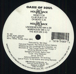 Oasis Of Soul : Holdin Back (12