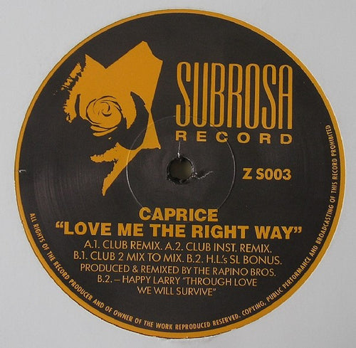 Caprice (7) : Love Me The Right Way (12