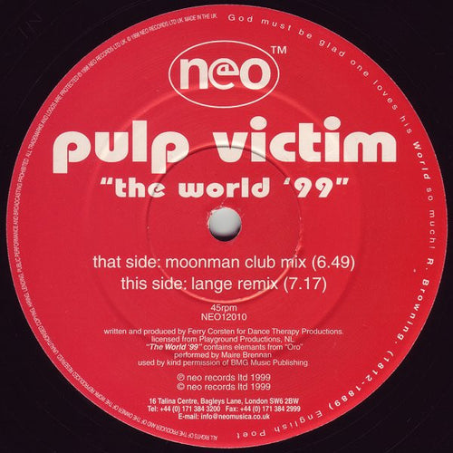 Pulp Victim : The World '99 (12