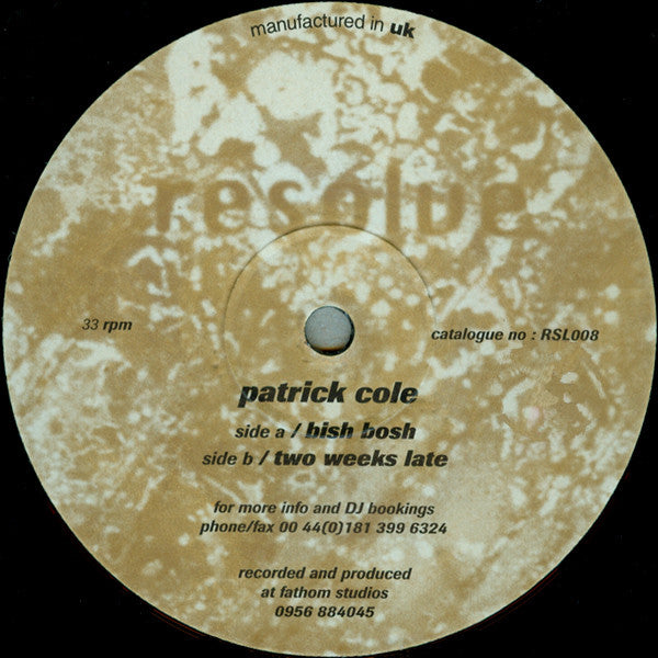 Patrick Cole : Bish Bosh (12