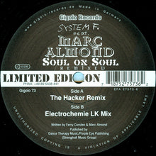 Load image into Gallery viewer, System F Feat. Marc Almond : Soul On Soul (Remixed) (12", Ltd)
