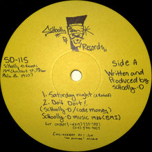 Load image into Gallery viewer, Schoolly-D* : Saturday Night (12", Single, RE)
