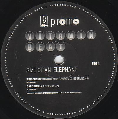 Vitamin Beat : Size Of An Elephant EP (12