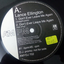 Load image into Gallery viewer, Lance Ellington : Don&#39;t Ever Leave Me Again (12&quot;, Promo)
