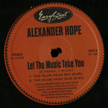 Load image into Gallery viewer, Alexander Hope : Saturdays / Let The Music Take You (12", RE)
