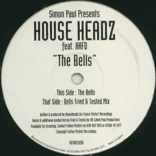 Simon Paul (2) Presents House Headz* Feat. HHFD* : The Bells (12