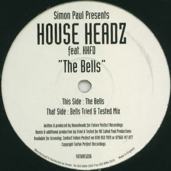 Simon Paul (2) Presents House Headz* Feat. HHFD* : The Bells (12