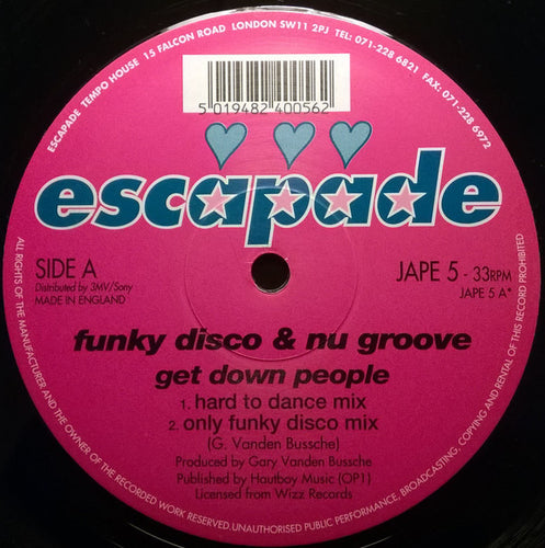 Funky Disco & Nu Groove : Get Down People (12