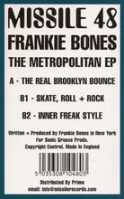 Load image into Gallery viewer, Frankie Bones : The Metropolitan EP (12", EP)
