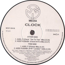 Load image into Gallery viewer, Clock : Axel F / Keep Pushin&#39; (12&quot;)
