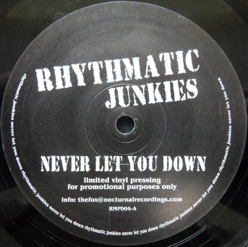 Rhythmatic Junkies : Never Let You Down (12