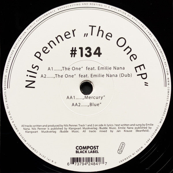 Nils Penner : The One EP (12
