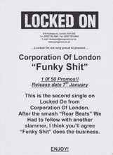 Load image into Gallery viewer, Corporation Of London : Funky Shit (12&quot;, Single, Promo, TP)
