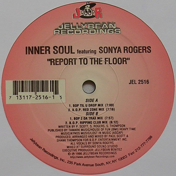 Inner Soul (7) Featuring Sonya Rogers : Report To The Floor (12