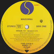 Load image into Gallery viewer, Madonna : Vogue (12&quot; Version) (12&quot;)
