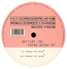 Load image into Gallery viewer, Battery Inc. : Intro Outro EP (12", EP)
