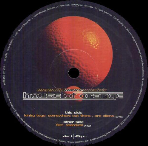 Various : Essential Dance Music's House Of Orange (2x12