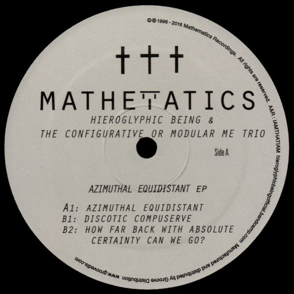 Hieroglyphic Being & The Configurative Or Modular Me Trio :  Azimuthal Equidistant Ep  (12