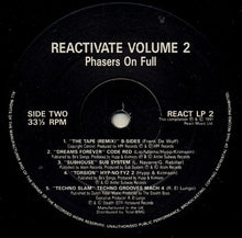 Load image into Gallery viewer, Various : Reactivate Volume #2 - Phasers On Full (LP, Comp)
