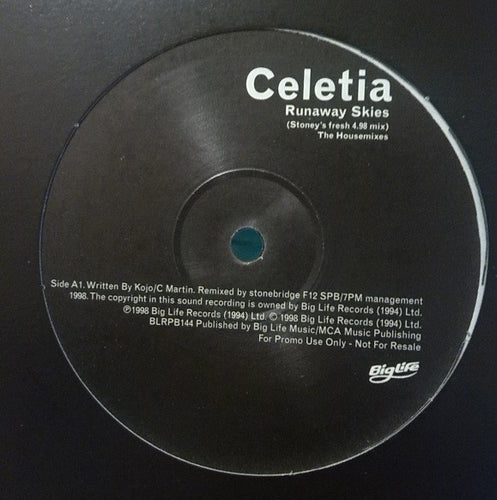 Celetia : Runaway Skies (The Housemixes) (12