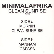 Load image into Gallery viewer, Minimal Afrika : Clean Sunrise (12&quot;, EP)
