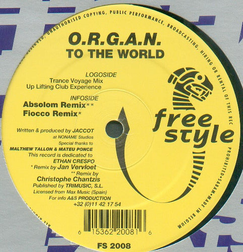 O.R.G.A.N. : To The World (12