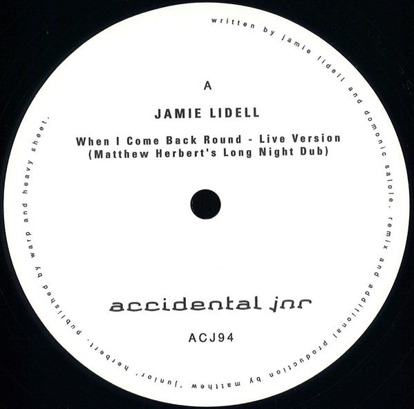 Jamie Lidell / Matthew Herbert : When I Come Back Round / Megaphone (12