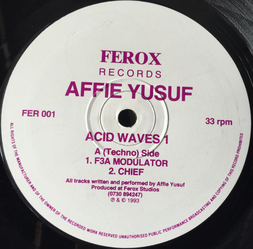 Affie Yusuf : Acid Waves 1 (12