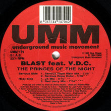 Load image into Gallery viewer, Blast Feat. V.D.C. : The Princes Of The Night (12&quot;)
