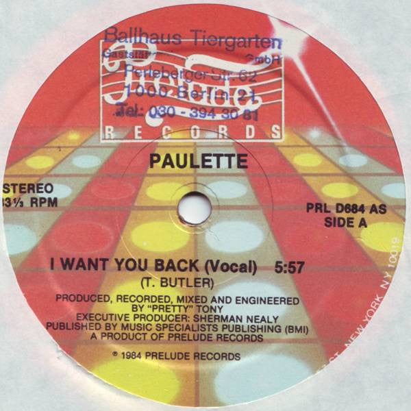 Paulette : I Want You Back (12