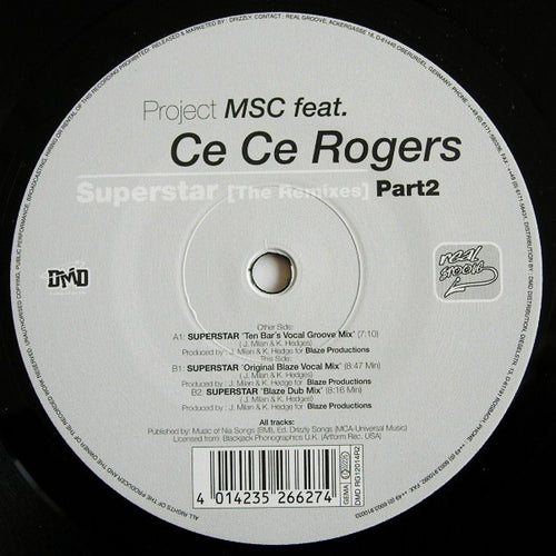 Project MSC Feat. Ce Ce Rogers : Superstar (The Remixes Part 2) (12
