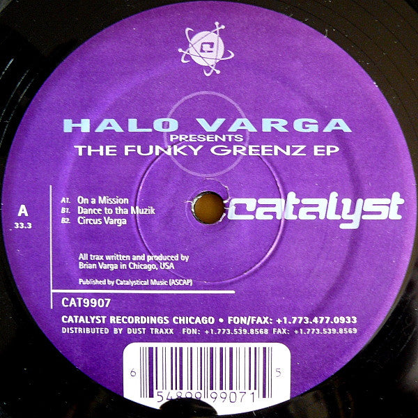 Halo Varga : The Funky Greenz EP (12