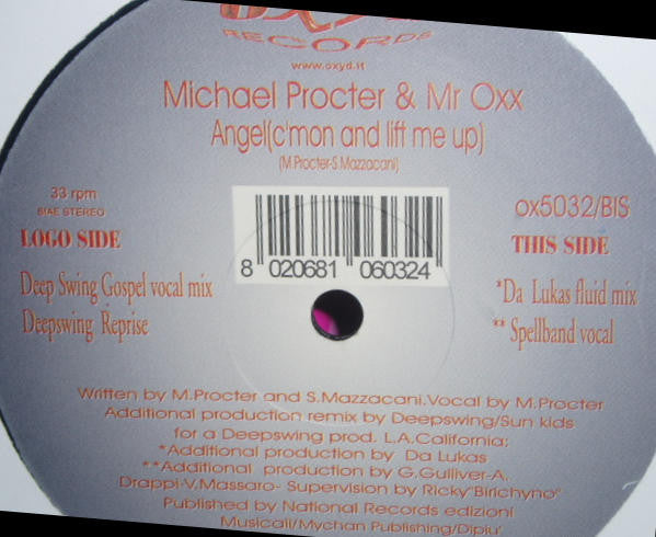 Michael Procter & Mr. Oxx : Angel ( C'Mon And Lift Me Up ) (12