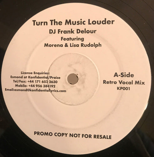 DJ Frank Delour* Featuring Morena (2) & Lisa Rudolph : Turn The Music Louder (12