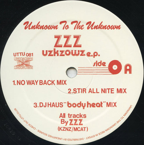 Dj Nozaki Presents ZZZ (9) : Uzkzows E.P. (12