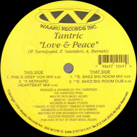 Tantric (2) : Love & Peace (12
