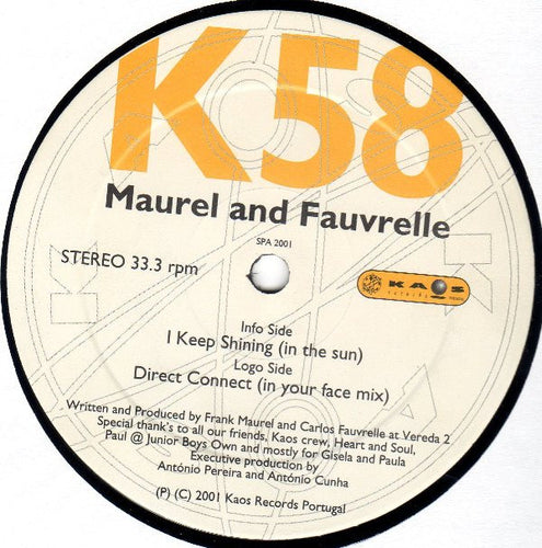 Maurel And Fauvrelle* : I Keep Shining / Direct Connect (12
