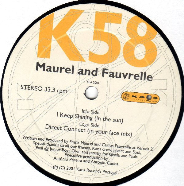 Maurel And Fauvrelle* : I Keep Shining / Direct Connect (12
