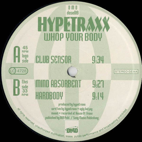 Hypetraxx : Whop Your Body (12