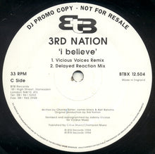 Load image into Gallery viewer, 3rd Nation : I Believe (2x12&quot;, Promo)

