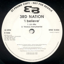 Load image into Gallery viewer, 3rd Nation : I Believe (2x12&quot;, Promo)
