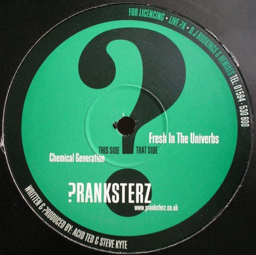 Pranksterz* : Fresh In The Univerbs / Chemical Generation (12