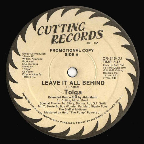 Tolga (2) : Leave It All Behind (12