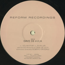 Load image into Gallery viewer, Dave de Luca : Sol Rhythm (12&quot;)
