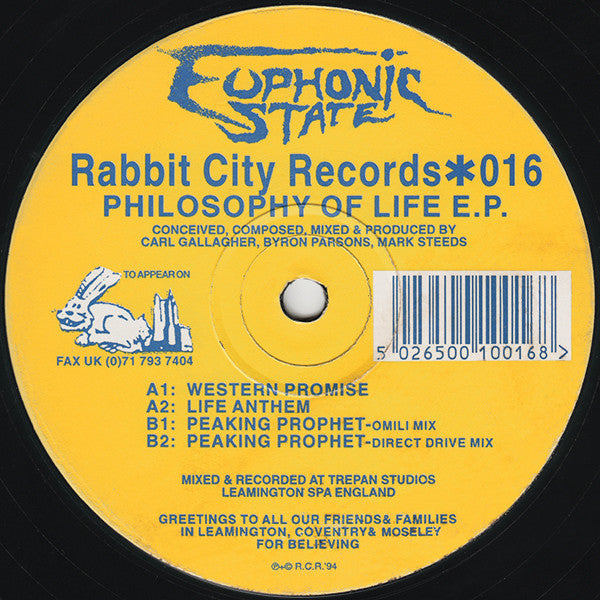 Euphonic State : Philosophy Of Life E.P. (12
