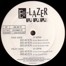 Load image into Gallery viewer, Eq-Lazer : Heaven - The Remixes - State Of Europe EP (12&quot;, EP)
